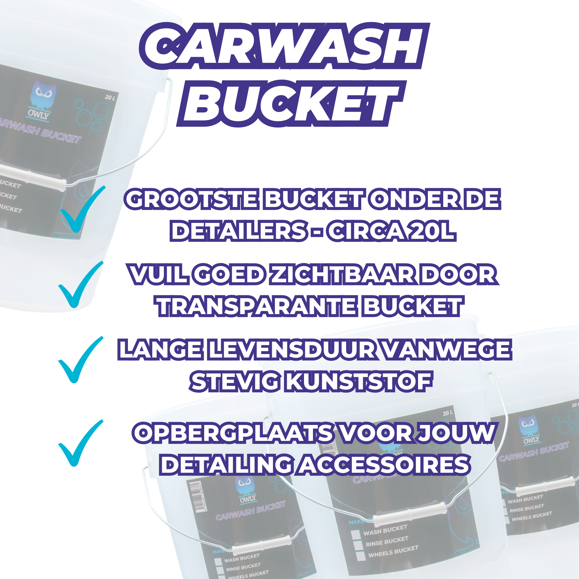 Owly Carwash Bucket - Kira Cleaning Products