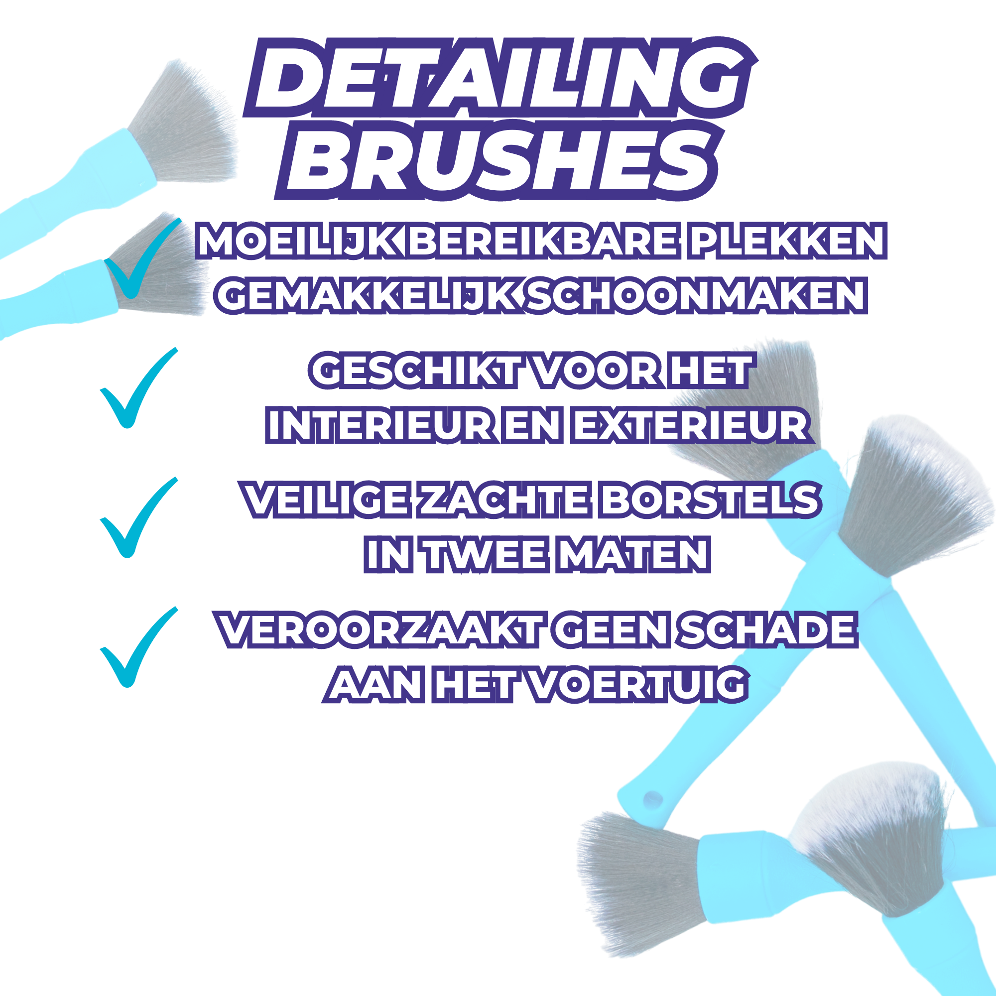 Owly Detailing Brushes | 2st. - Kira Cleaning Products