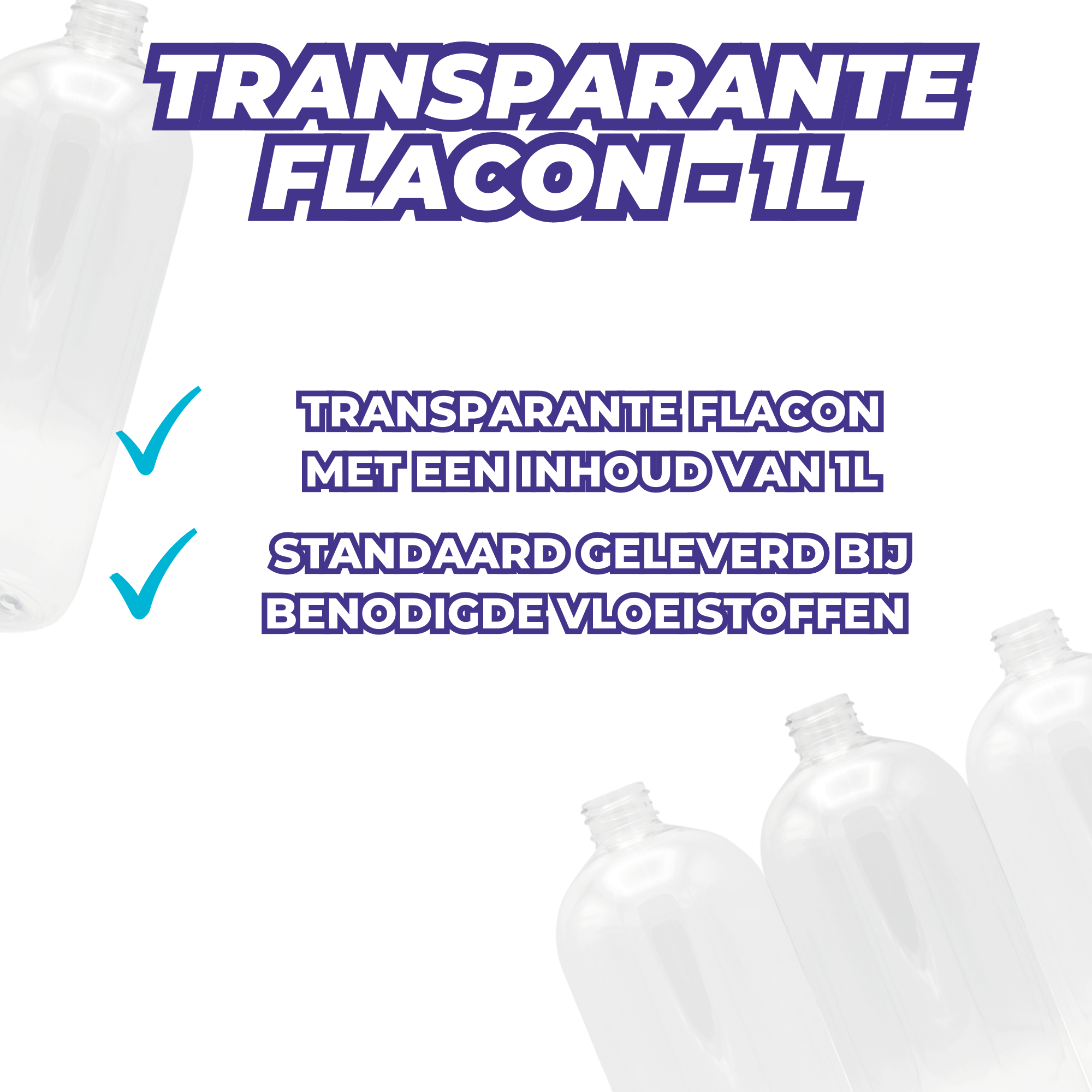 Owly Transparante Flacon | 1L - Kira Cleaning Products